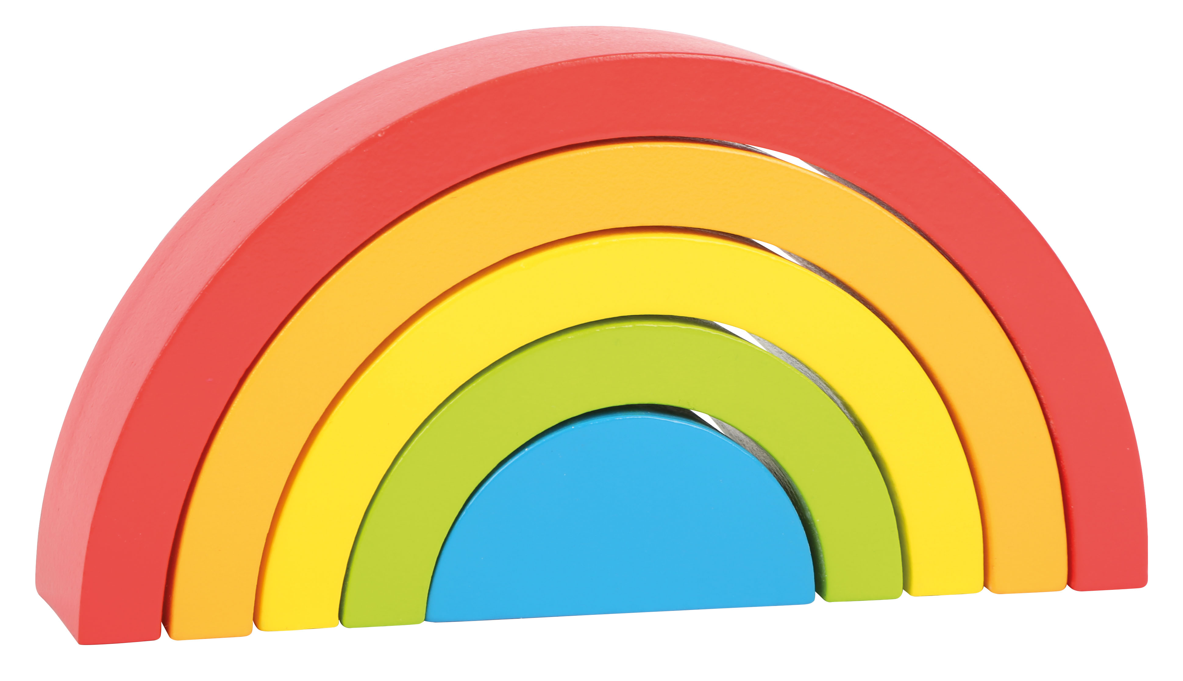 Holzbausteine Regenbogen für Kinder