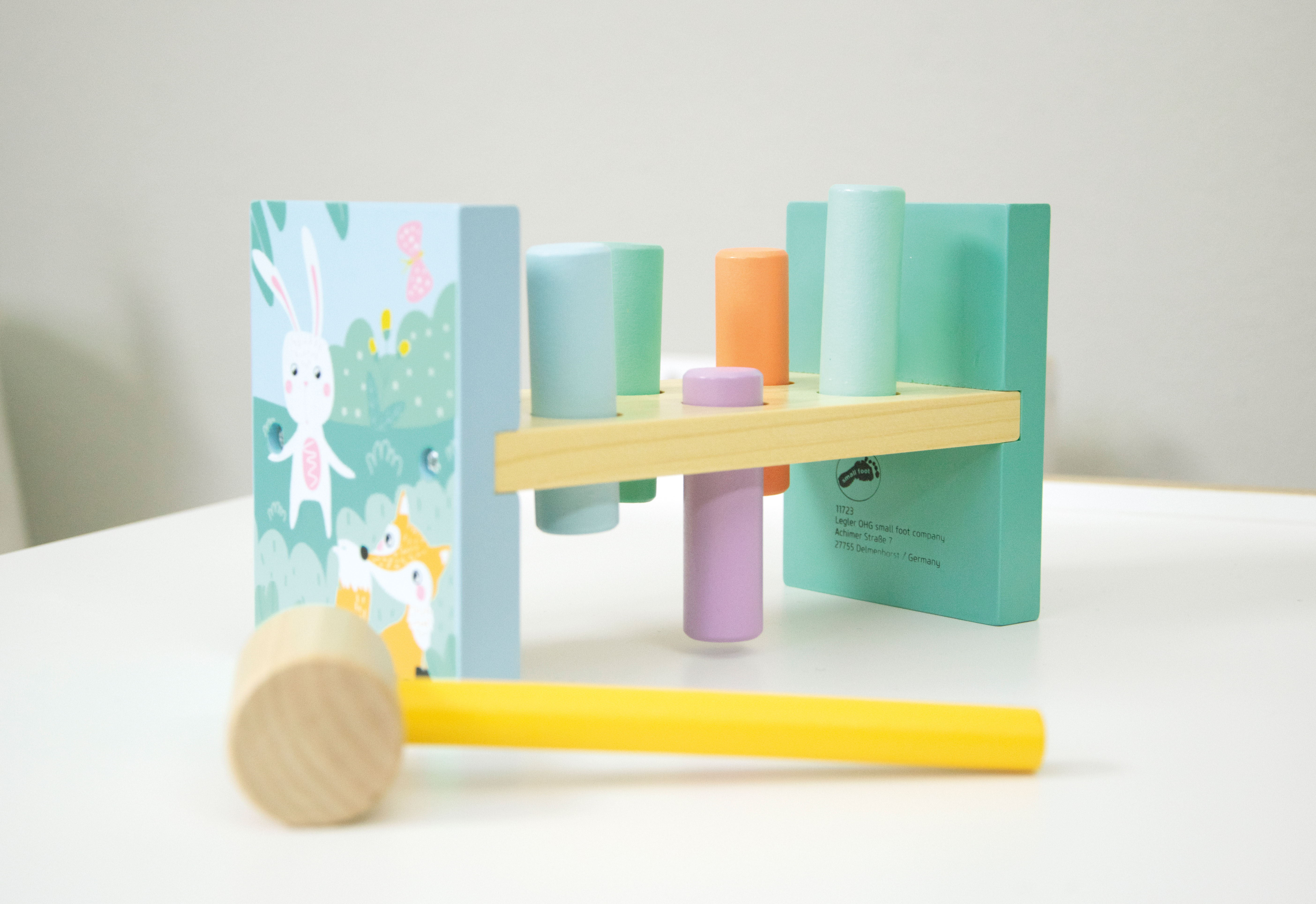 Klopfbank Pastell für Kinder