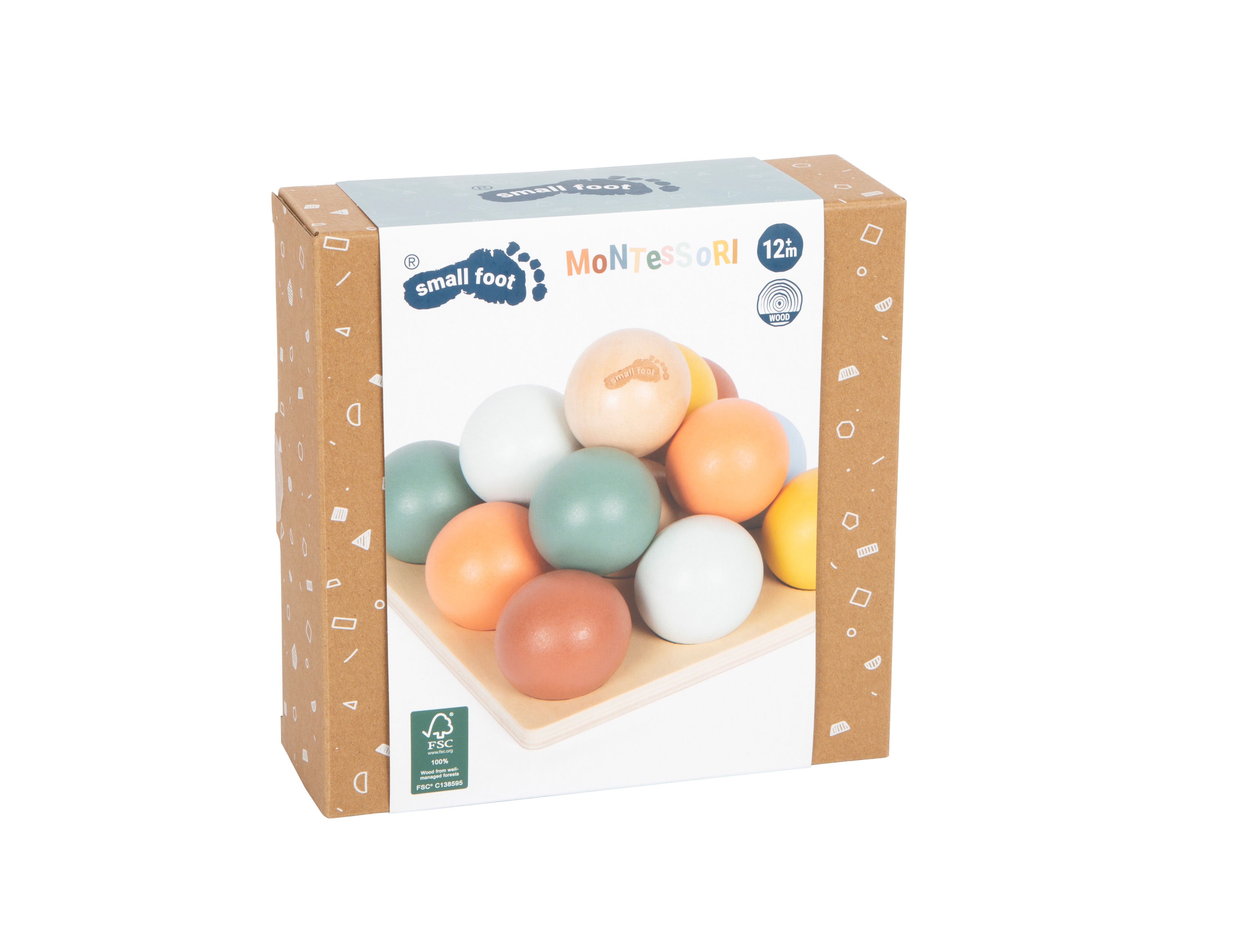 Verpackung Montessori Sortierspiel mit Kugeln