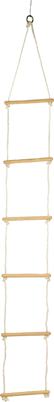 Strickleiter aus Holz mit 6 Sprossen