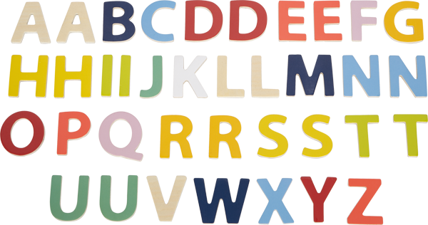 Letras multicolores magnéticas „Educate“