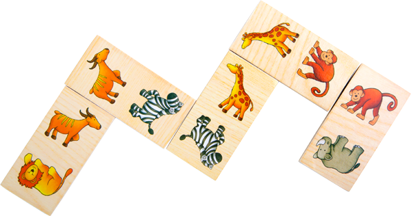 Dominospiel Safari mit wilden Tieren