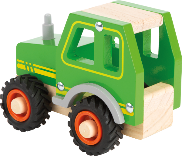 Spielfahrzeug Traktor aus Holz für Kinder