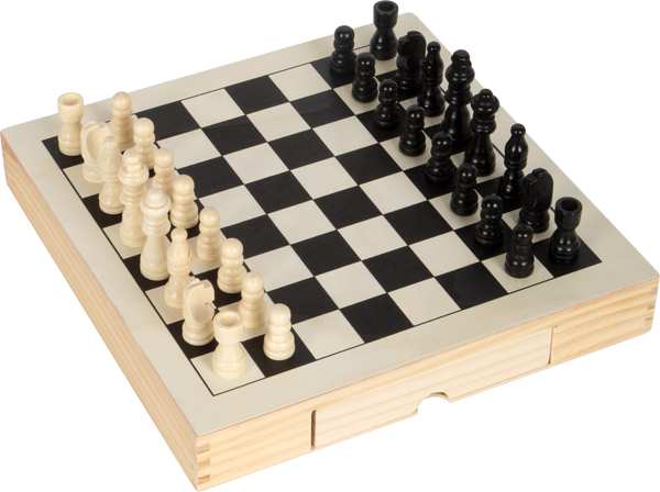 Spiele-Set Schach, Dame & Mühle