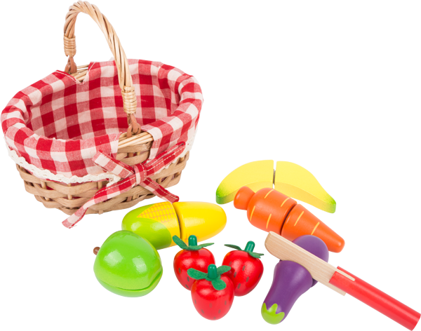 Shopping Basket with Cuttable Fruits