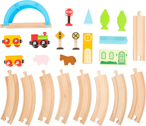City and Countryside Wooden Toy Train