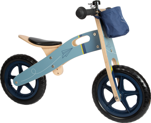 Bicicleta de aprendizaje Avión de papel, azul
