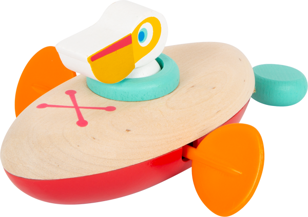 Wasserspielzeug Aufzieh-Kanu Pelikan
