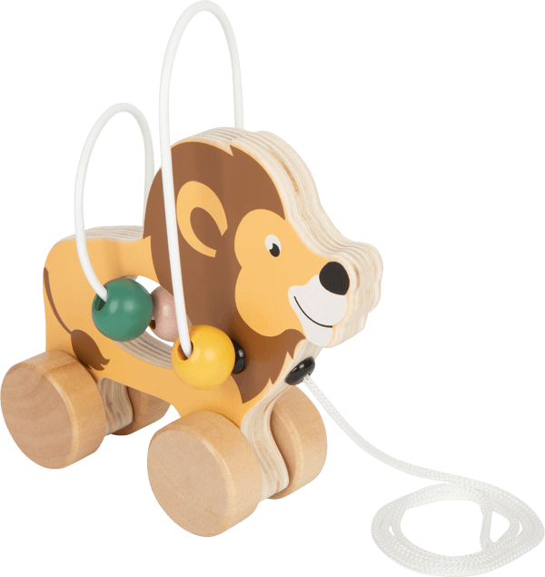 Pull-Along Lion with Bead Maze &quot;Safari&quot;