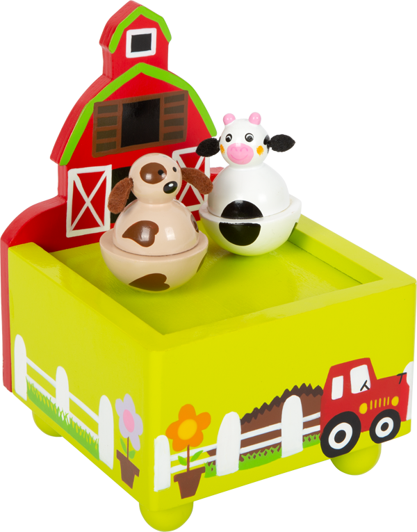 Bunte Bauernhof Spieluhr für Kinder