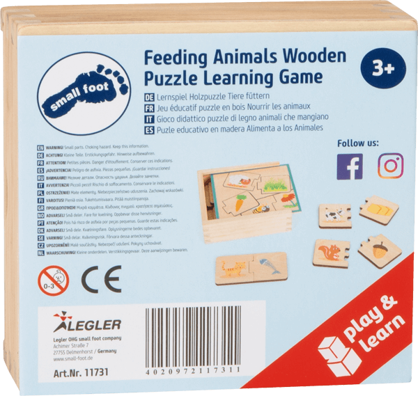 Puzzle-Box Tiere füttern