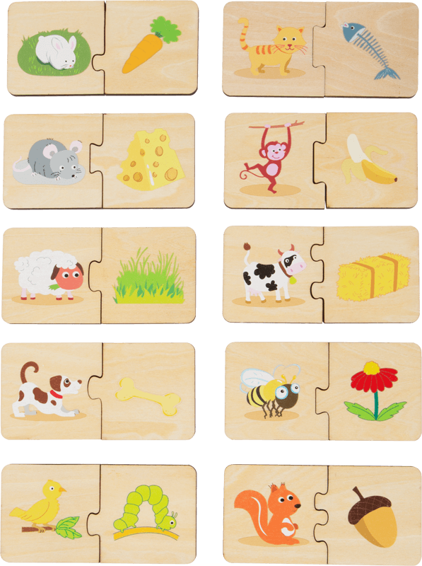 Puzzle-Box Tiere füttern