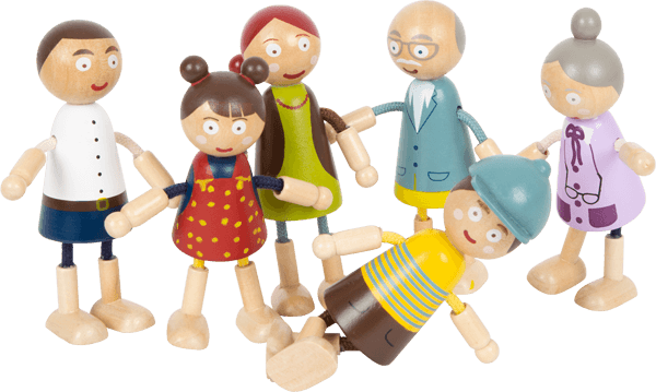 Spiel-Figuren aus Holz für Kinder