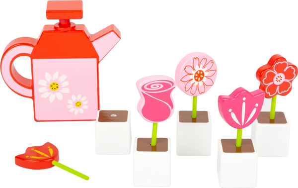 Blumen-Set mit Gießkanne