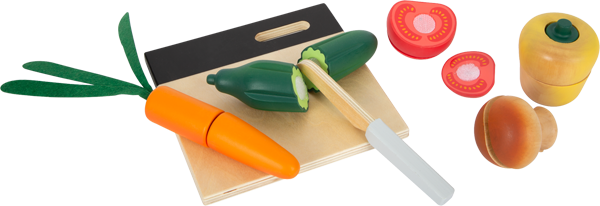 Gemüse aus Holz für Kinderküche und Kaufladen