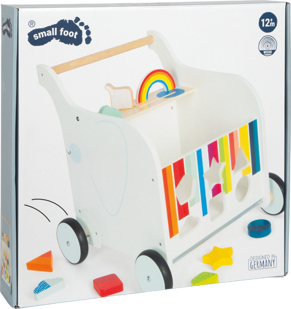 Lauflernwagen Spielzeugbox Elefant