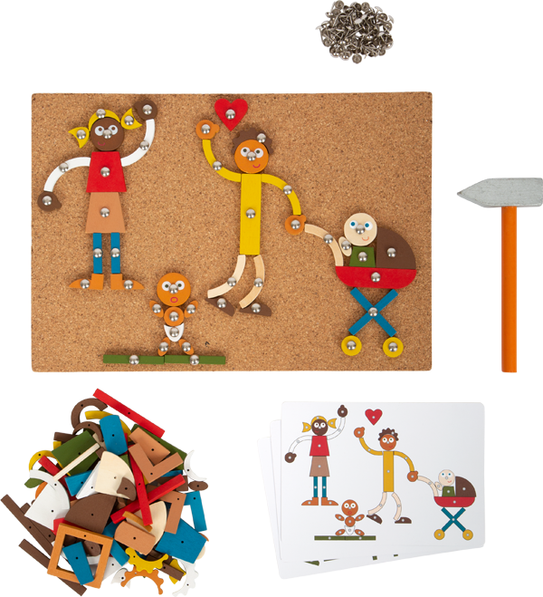 Bastel-Set aus Holz zum Hämmern für Kinder