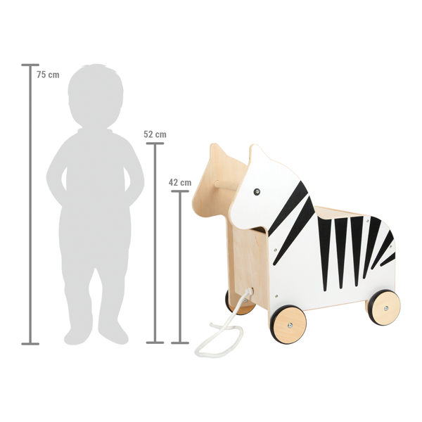 Spielzeugkiste mit Rollen Zebra „Wildlife“