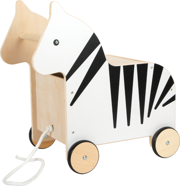 Lauflernhilfe Zebra mit Stauraum für Spielzeug