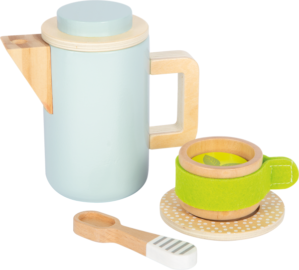 Teekanne und Tasse für Kinderküche