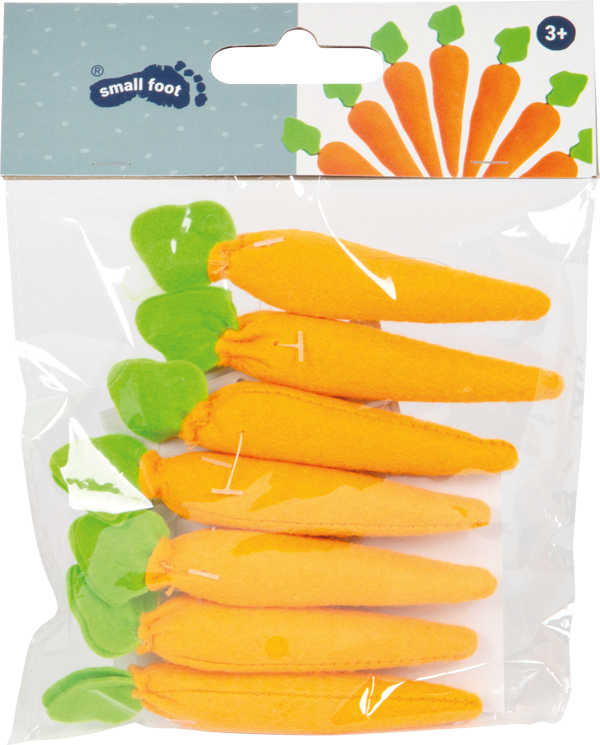 Zanahorias de fieltro