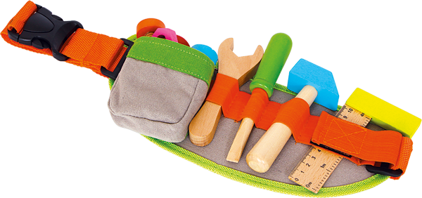 Werkzeugürtel mit Zubehör für die Kinderwerkstatt