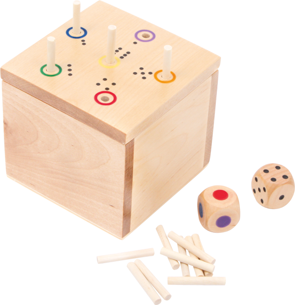 Small Foot Super Six Dice Game Parlor Games 11365 Toy Wood Wooden 