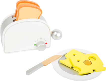 Toaster mit Zubehör für die Kinderküche