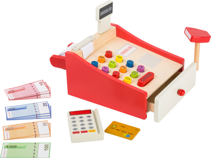 Play Cash Register with Receipt Paper Roll