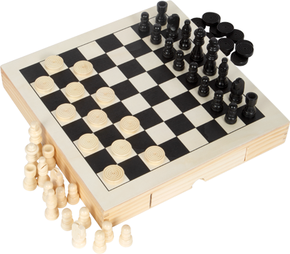 Chess, Draughts & Nine Men's Morris Game Set
