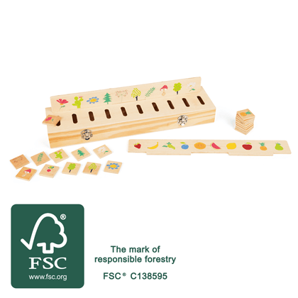 Sortierbox mit FSC-Zertifizierung