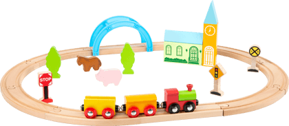 Eisenbahnspielzeug aus Holz