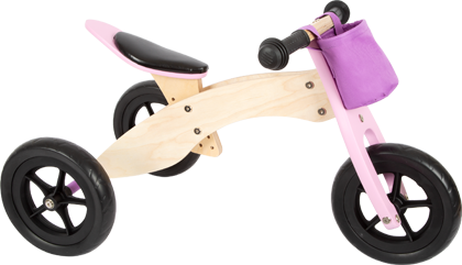 Bicicleta y triciclo Maxi, rosa