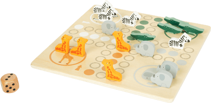 Ludo Spiel im Safari-Design
