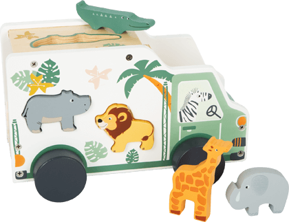 Spielauto im Safari-Look