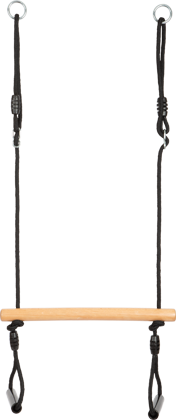 Balançoire trapèze avec anneaux de gymnastique « Black Line »
