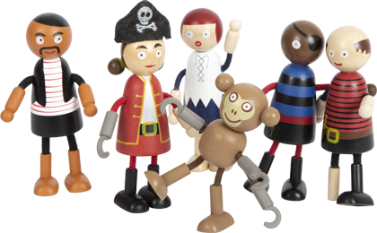 Bambole pieghevoli personaggi Pirata