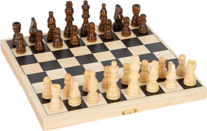 Schachspiel aus Holz mit Schachfiguren