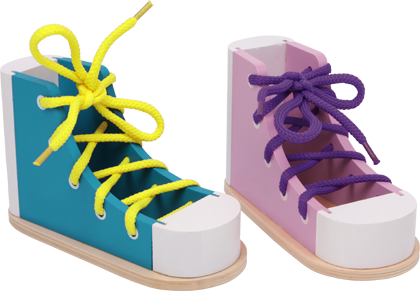 Chaussures à lacer colorées