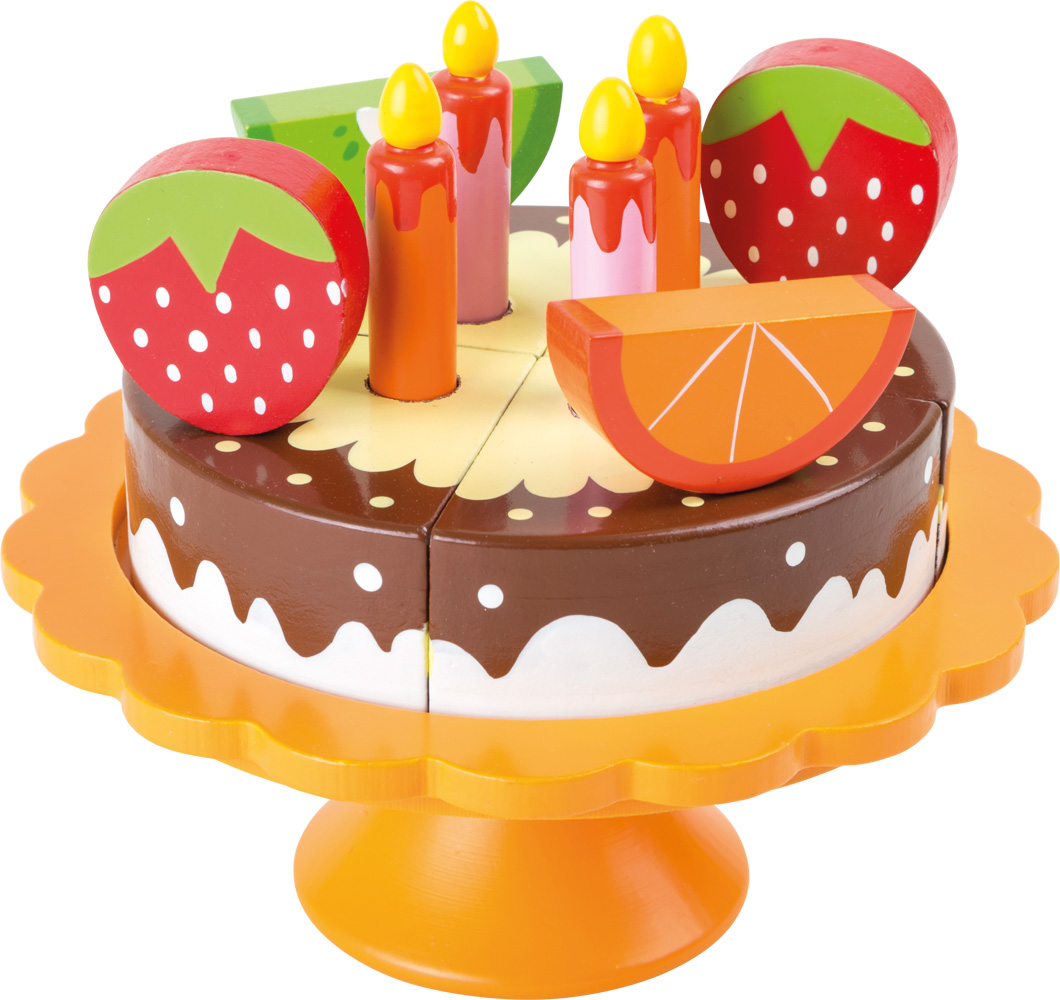 Gâteau d'anniversaire en bois