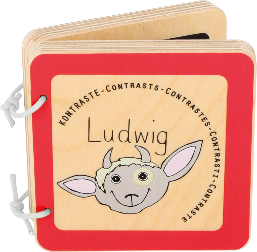 Livre pour bébé Ludwig (contrastes), Livres en bois, Jouets pour bébé &  peluches, Jouets