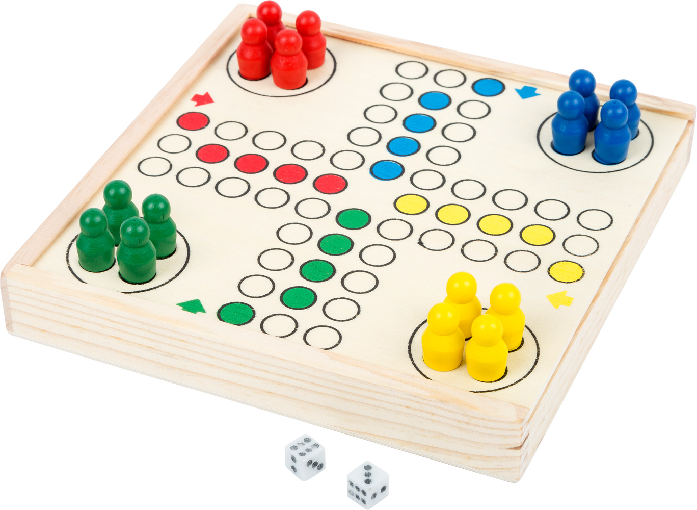 Jeu De Société Ludo Dans Différentes Perspectives