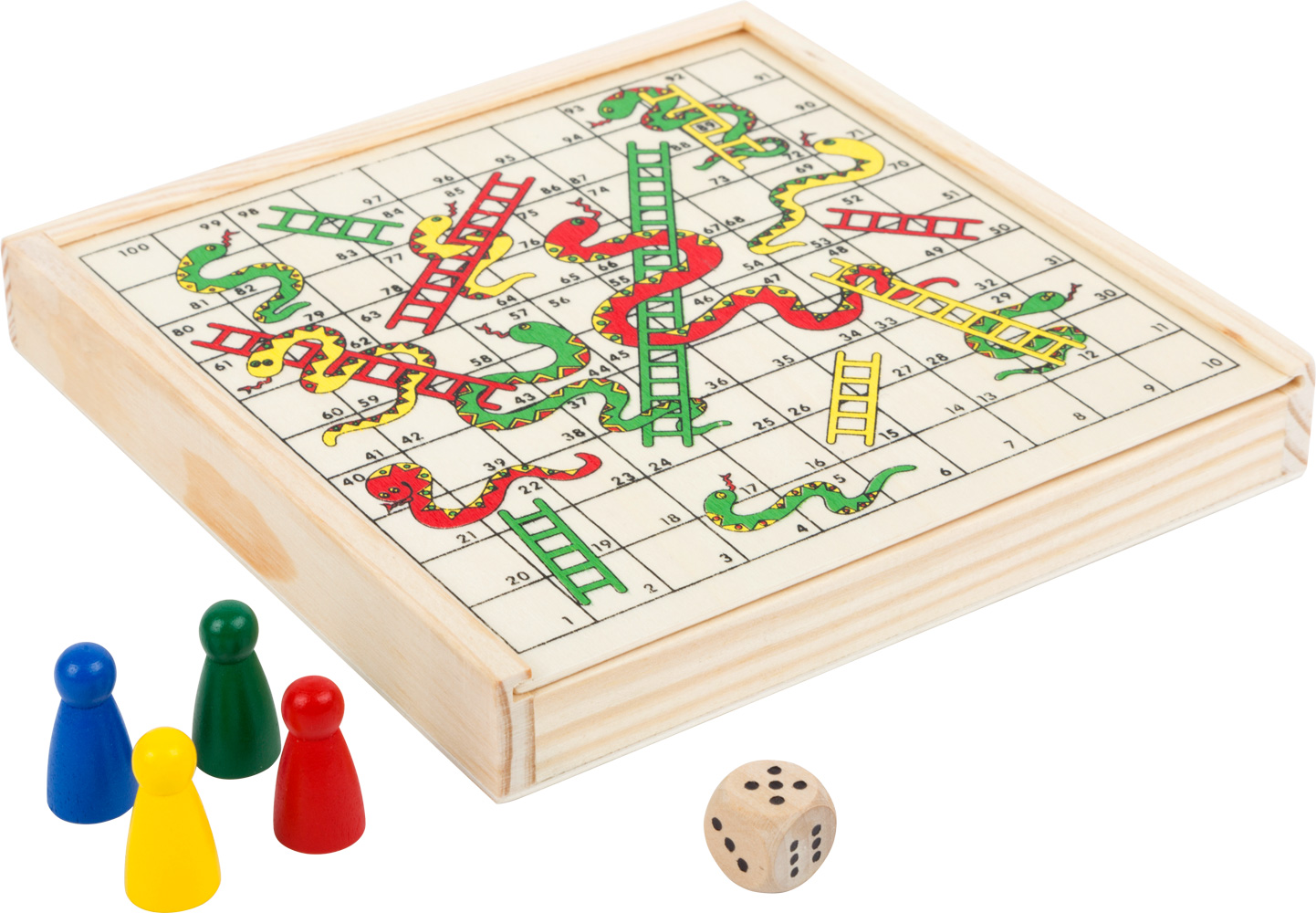 Logica Jeux Art. Serpents et Échelles - Bois Précieux - Jeu De Poche - Jeu  de Tables en Bois Refermable - Jeu De Société - Jeu De Plateau - De Voyage