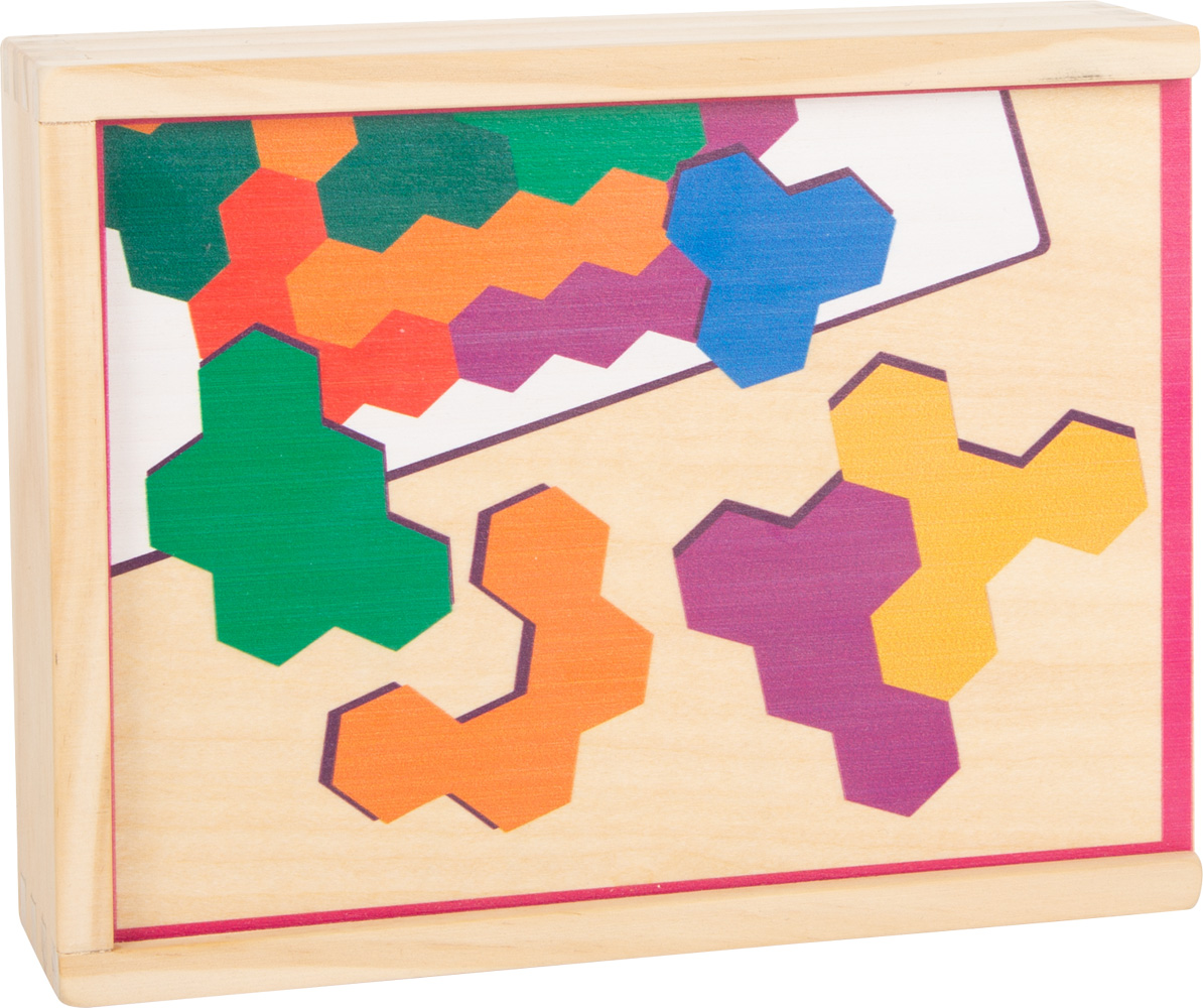 Jeu éducatif Puzzle en bois Hexagone, Jouets d'apprentisage, Motricité &  Apprendre, Jouets