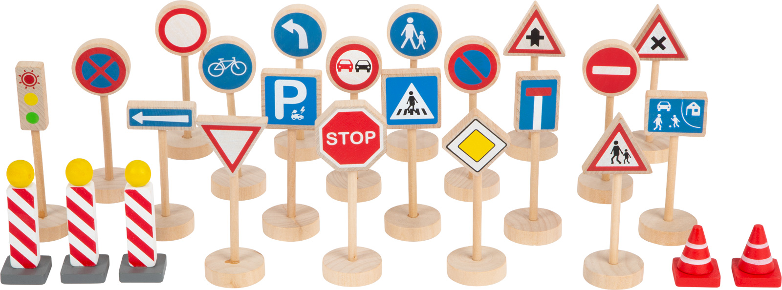 Verkehrszeichen Spielzeug Kinder Set Ampel Verkehrserziehung Schilder Neu&OVP 
