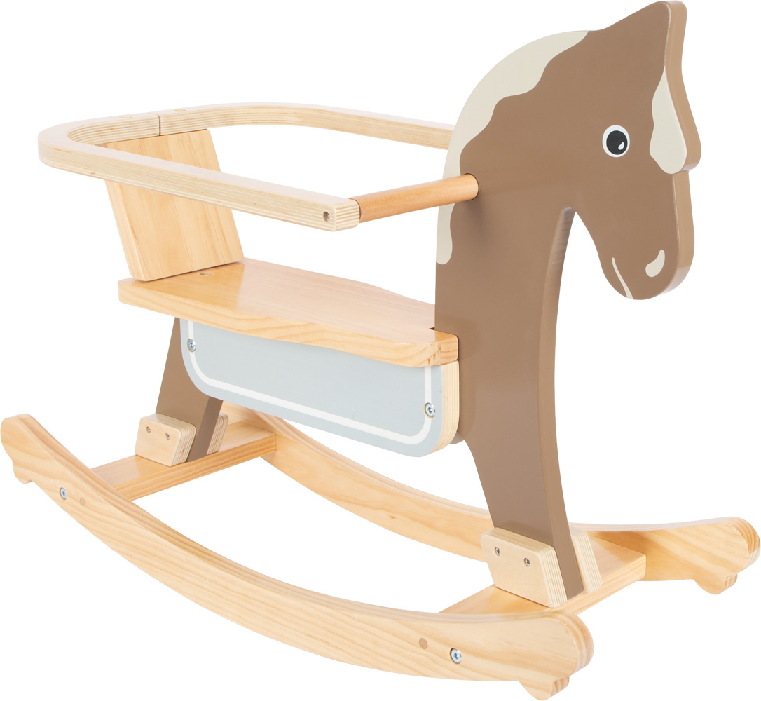 Small Foot cheval à bascule avec un siège 68 cm marron clair - Jouet à  bascule - Achat & prix