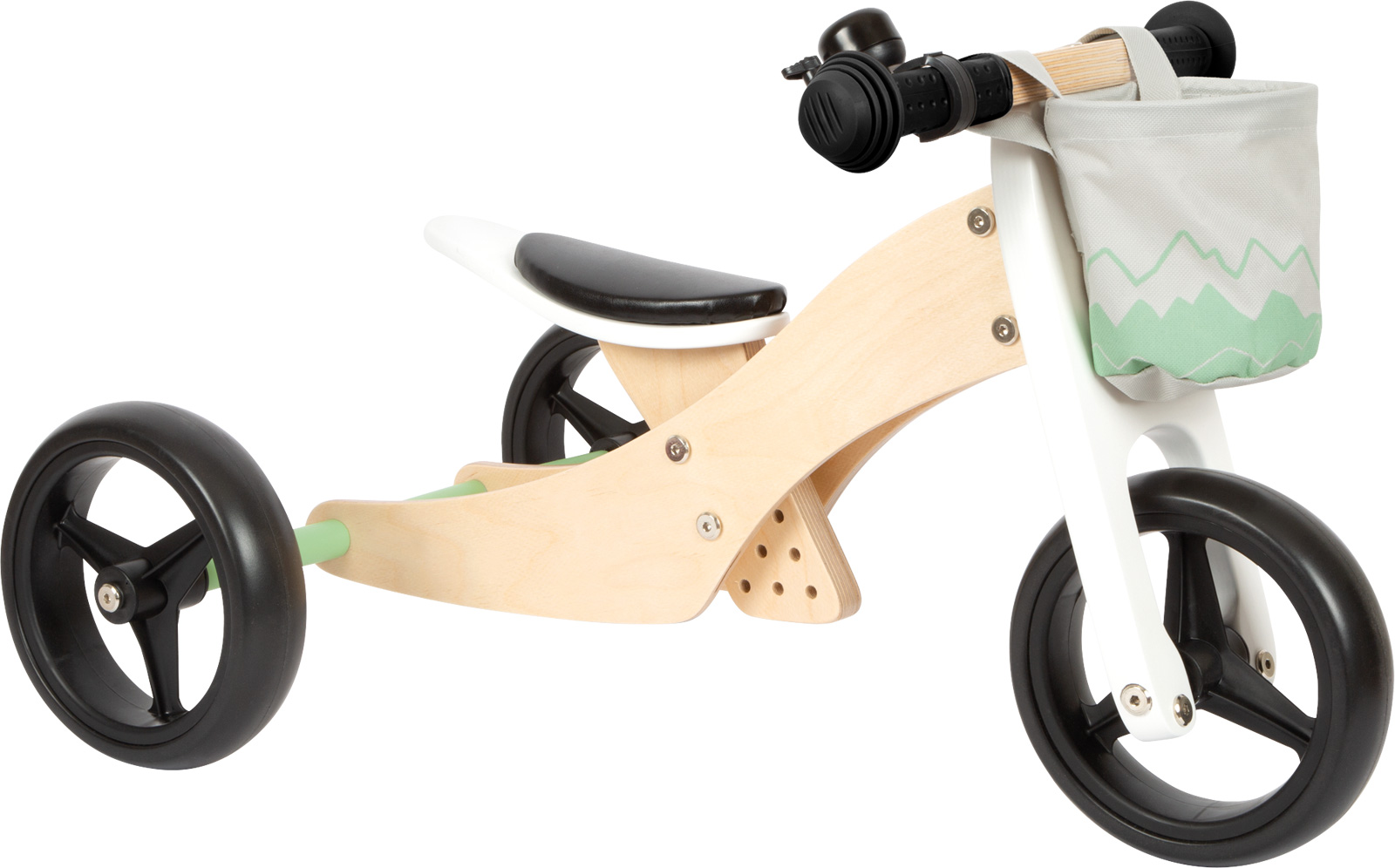 Tricycle et Draisienne 2 en 1 Bois Moto pour Enfant