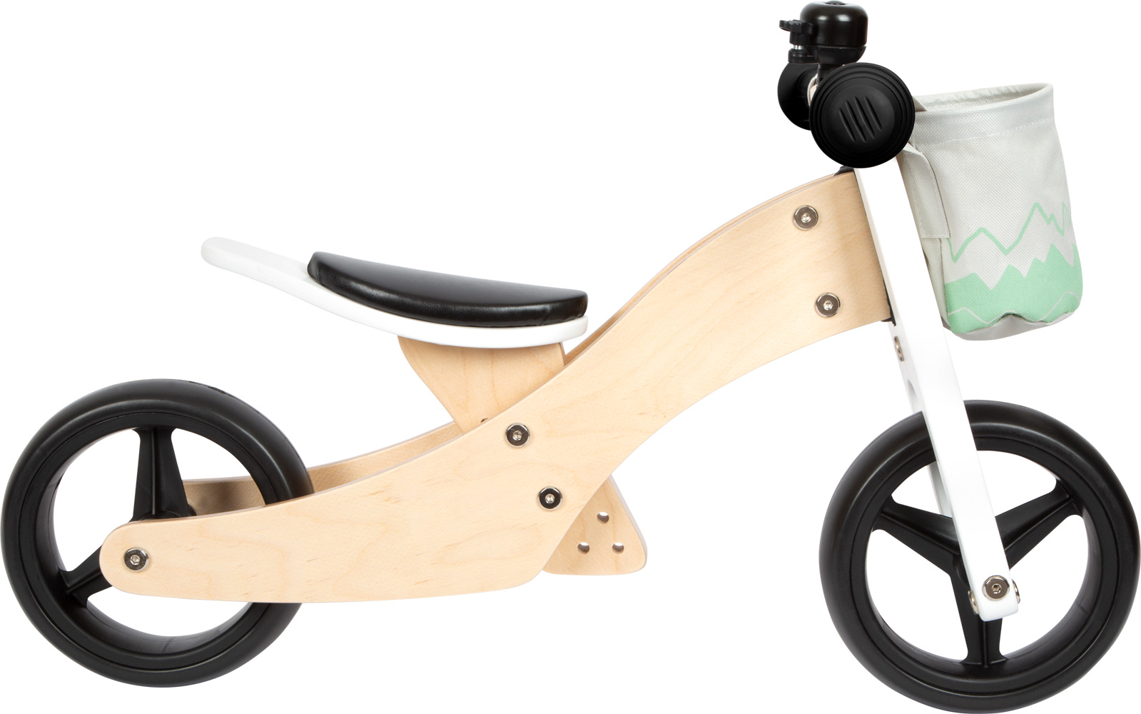 Laufrad und Laufdreirad Salbeigrün für Kinder | small foot Holzspielzeug