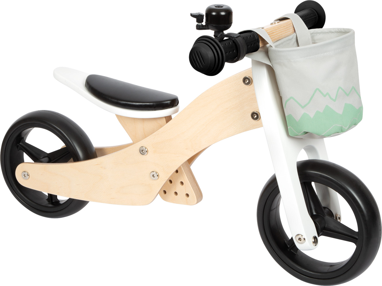 Laufrad und Laufdreirad Salbeigrün für Kinder | small foot Holzspielzeug