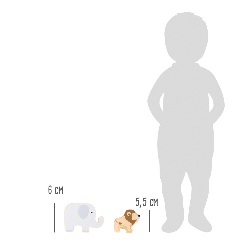 Stapeltiere „Safari“ für Kinder